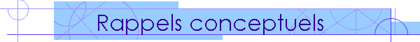 Rappels conceptuels